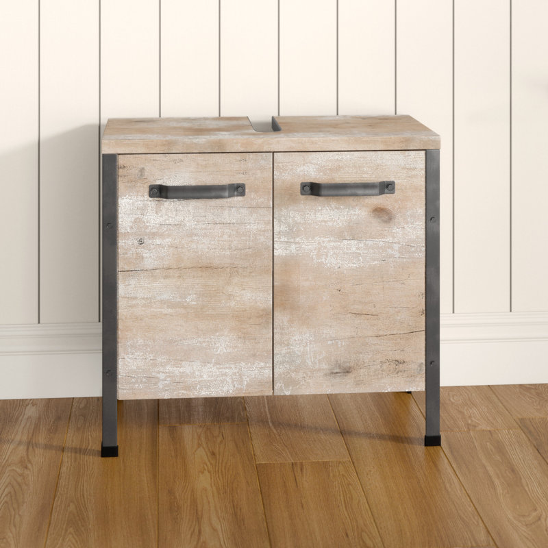 Williston Forge Coraline 64cm Wall Mounted Under Sink Storage Unit ...